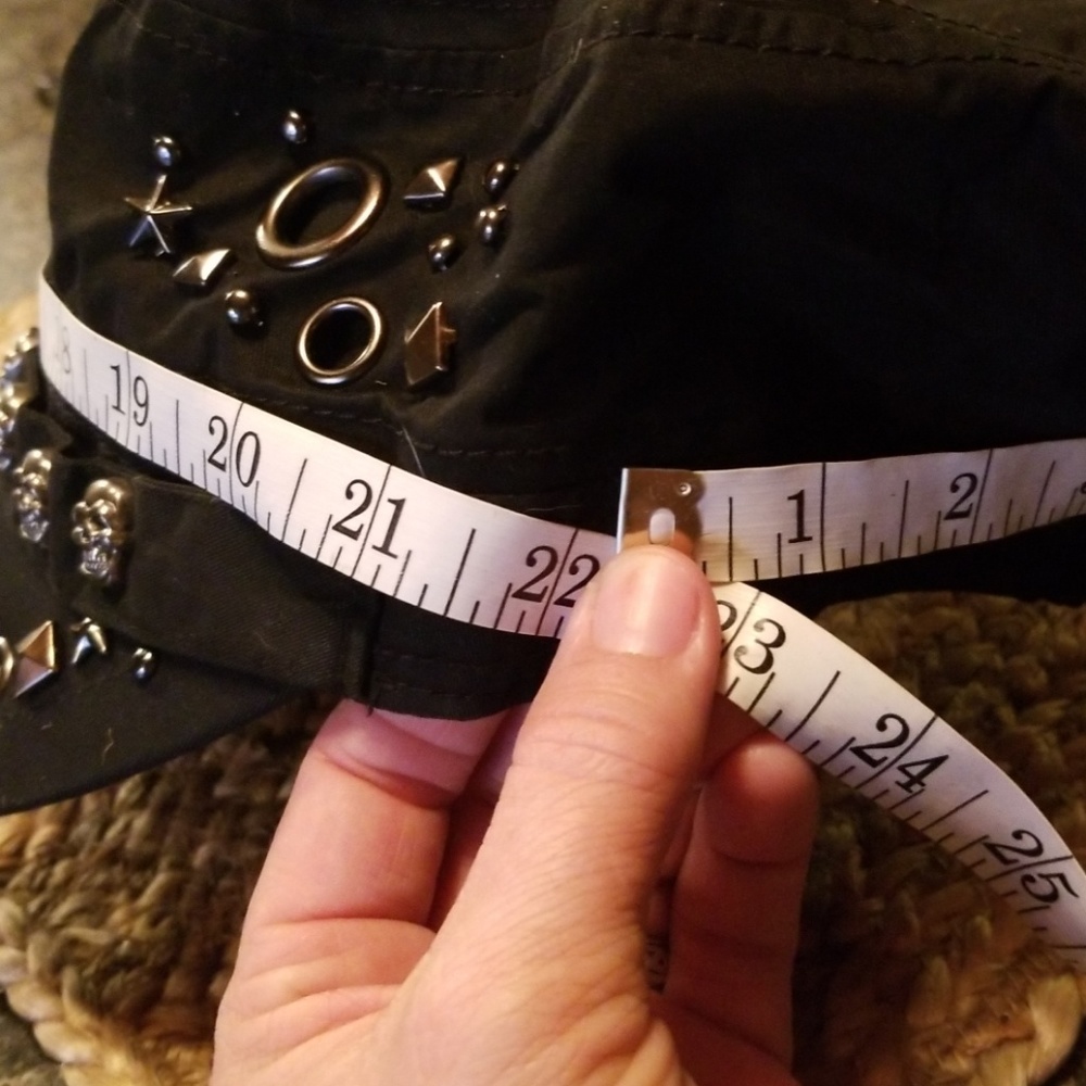 1 LEFT FLAT SKULL HAT BLACK - Picture 6 of 8